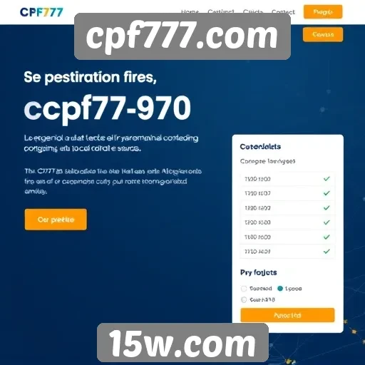Acessibilidade e facilidade de uso no cpf777.com